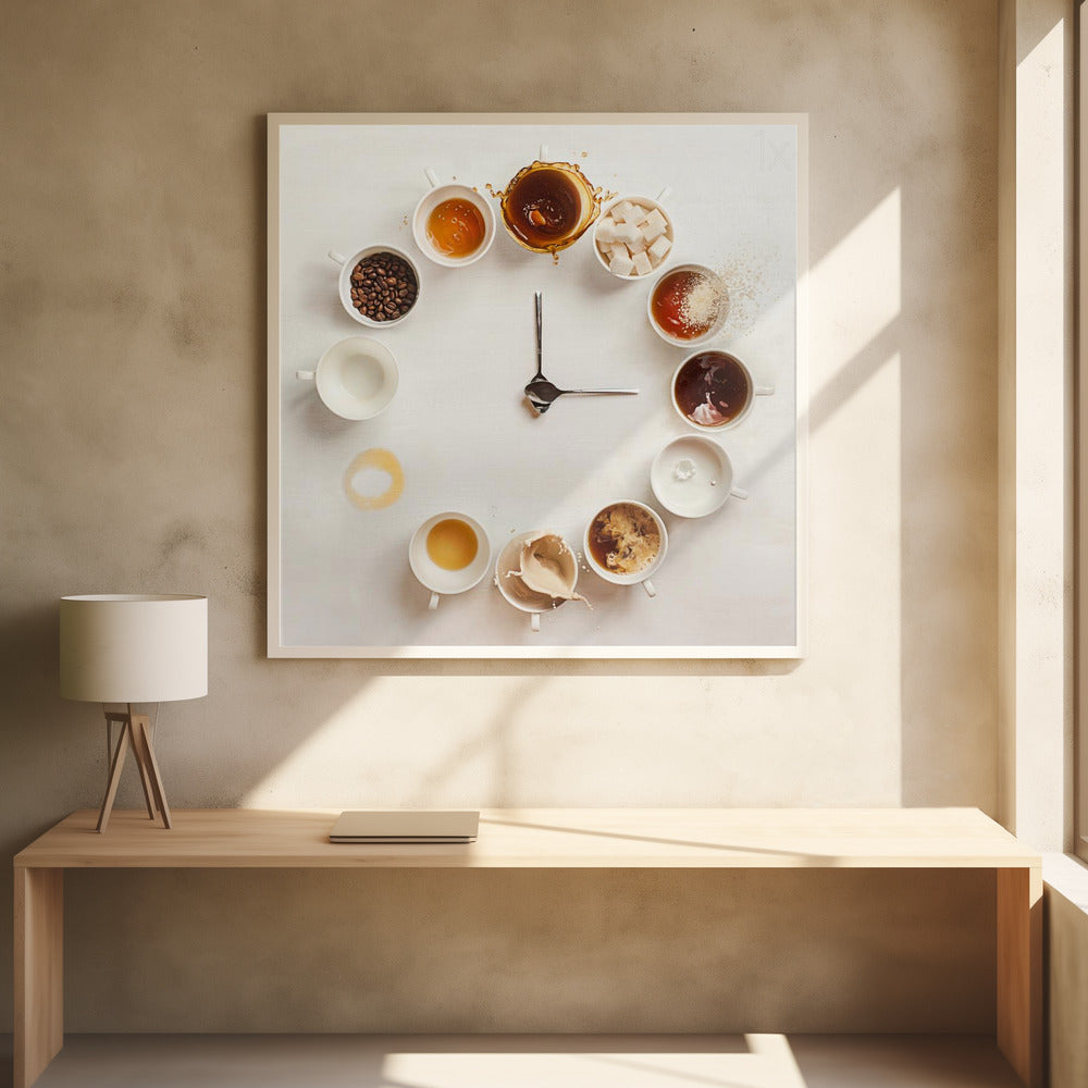 Het is altijd koffietijd | Poster