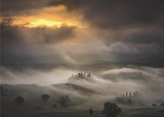 Golven van mist | Canvas