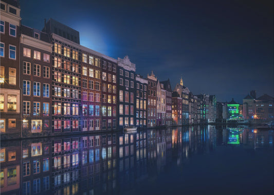Amsterdamse Ramen Kleuren | Behang