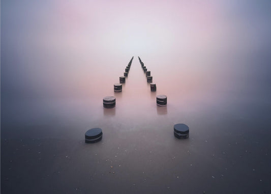 Alleen in de stilte | Canvas
