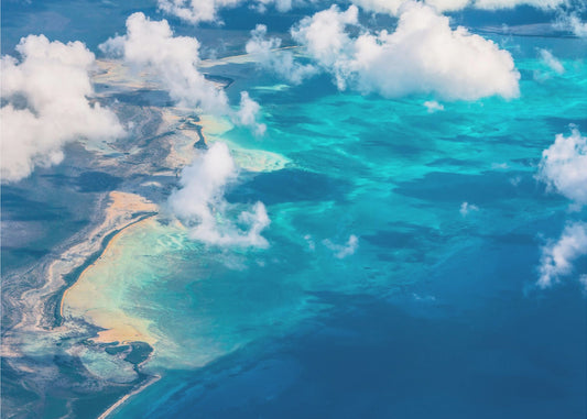Zandstrand ontmoet oceaan | Canvas
