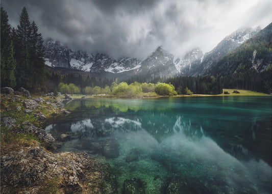 Turquoise blauw. | Behang