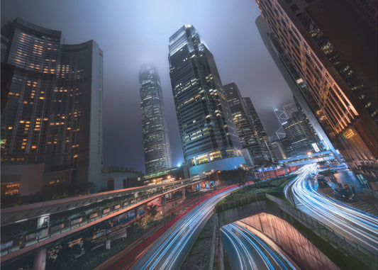 Stadslichten van Hong Kong | Achtergrond