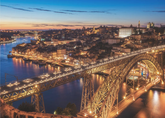 Portugal - Porto Blue Hour | Achtergrond