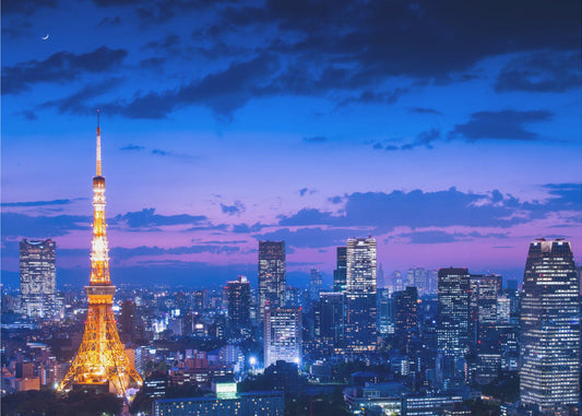Nachtzicht van Tokio | Achtergrond