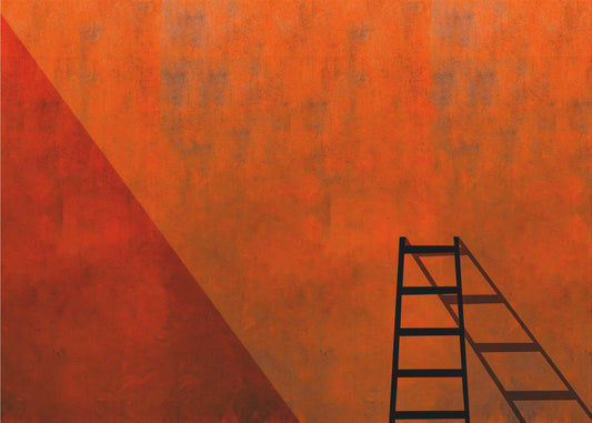 Een ladder en zijn schaduw | Canvas