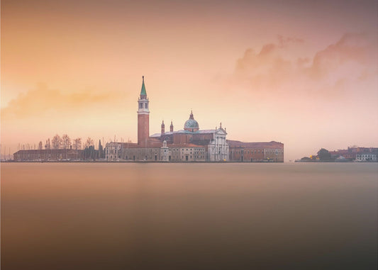 Roze zonsopgang in Venetië | Behang
