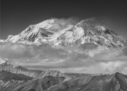 Denali vanaf de tegenoverliggende bergkam | Poster