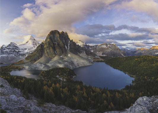 Zonsopgang op Mount Assiniboine | Achtergrond
