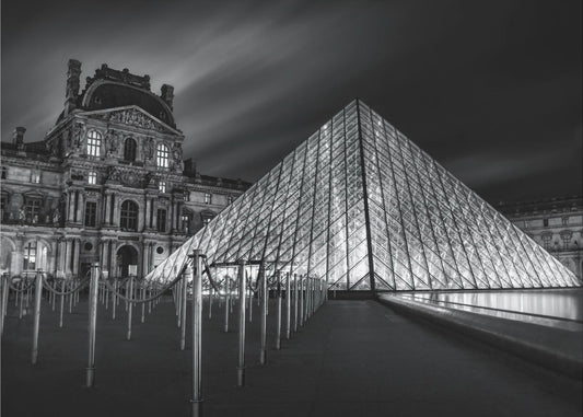 Louvre bij nacht | Behang