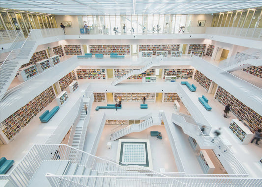 Bibliotheek Stuttgart | Behang