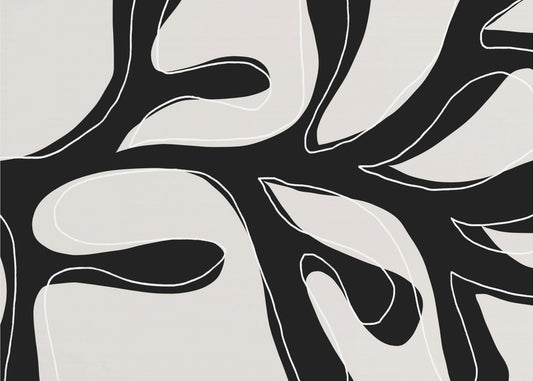 Abstract Twig Zwart-Wit | Canvas