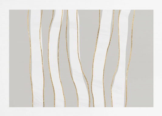 Gold And White Golden Waves | Wallpaper