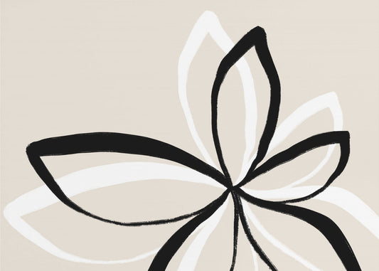 Abstracte bloemen | Behang