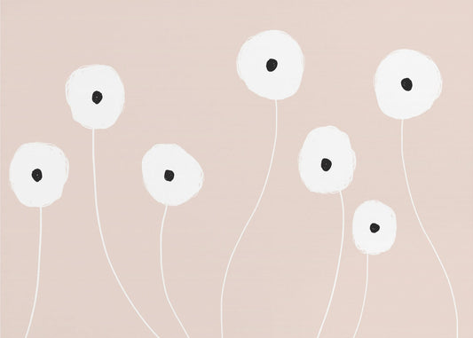 Scandinavische bloemen | Behang