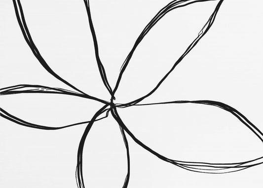 Eenvoudige bloem | Behang