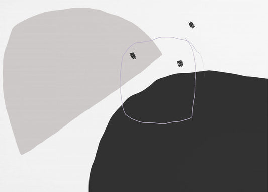Monochrome Black and Gray Shapes | Wallpaper