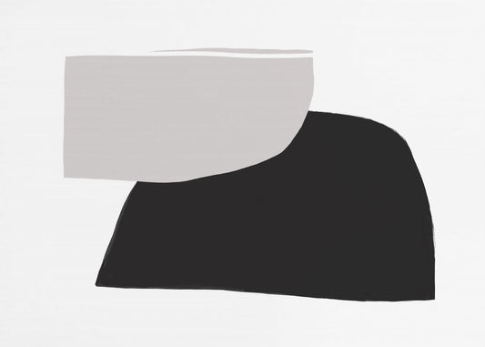 Monochrome Organic Shapes | Wallpaper