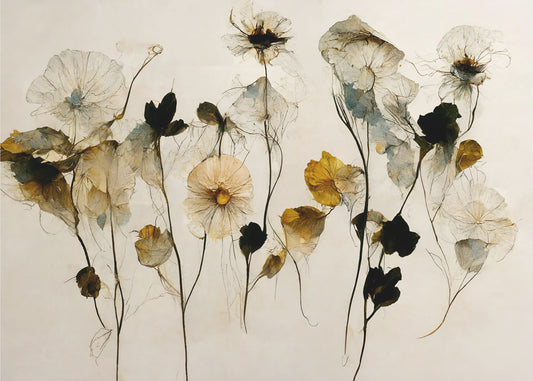 Prachtige droge bloemen | Poster