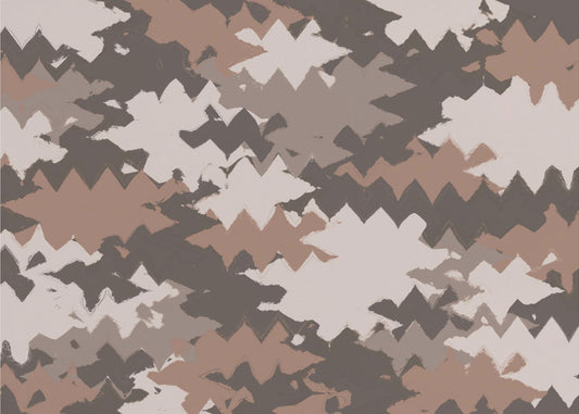 Zigzag Aardetinten | Canvas