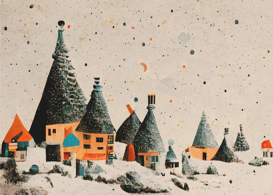"Sprookjesachtig dorp" | Canvas