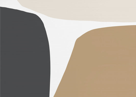 Geometrische vormen in neutrale tinten | Behang
