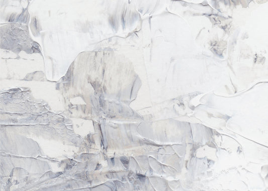 Witte en grijze penseelstreken | Canvas