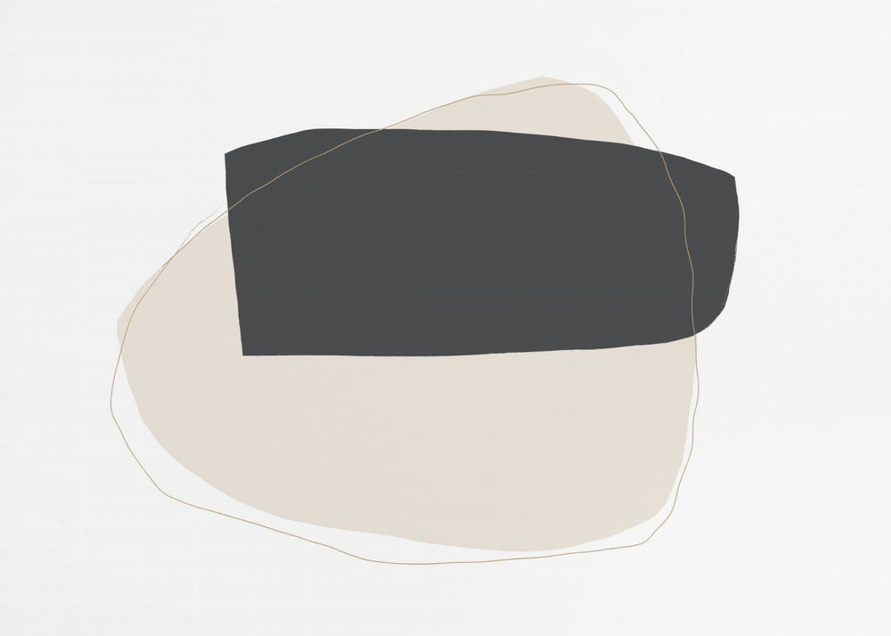 Geometrische vormen en neutrale kleuren | Poster