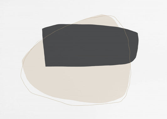 Geometrische vormen en neutraal | Canvas