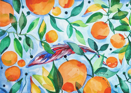 Oranje Blauw | Canvas
