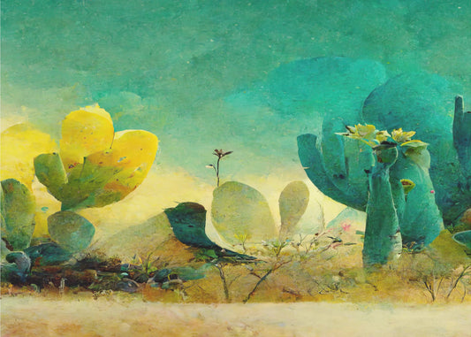 Desert Bloomscape | Wallpaper
