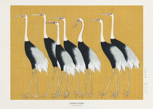 Japanese Red Crown Crane | Poster