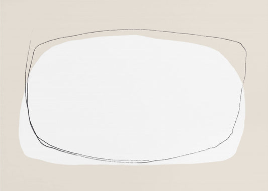 Irregular Overlapping Shapes In Neutral Tones | Canvas