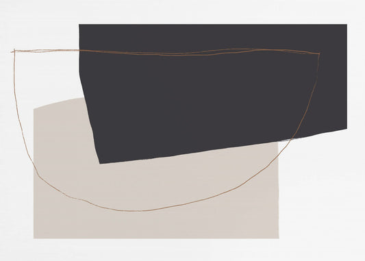 Gebogen abstracte harmonie | Behang