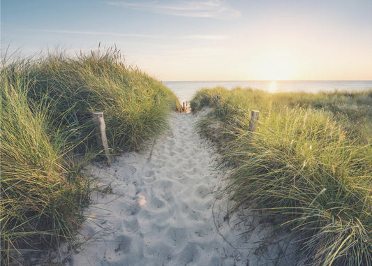 Naar het strand | Canvas