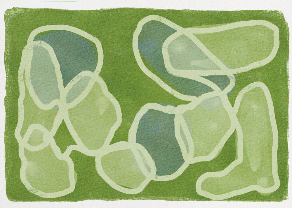 GROENE Cirkels | Canvas