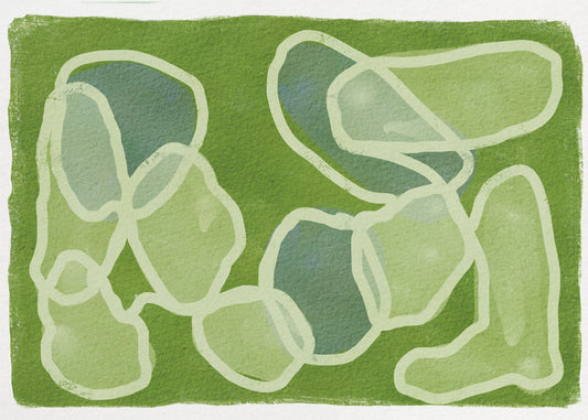 GROENE Cirkels | Canvas