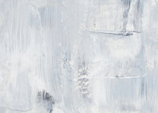 Brushstrokes In Soft Gray And White Tones | Canvas