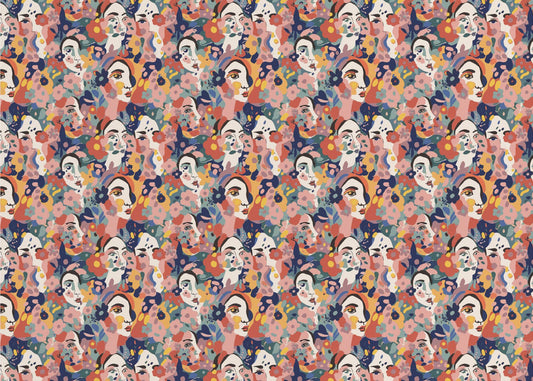 Floral Faces Harmony | Canvas