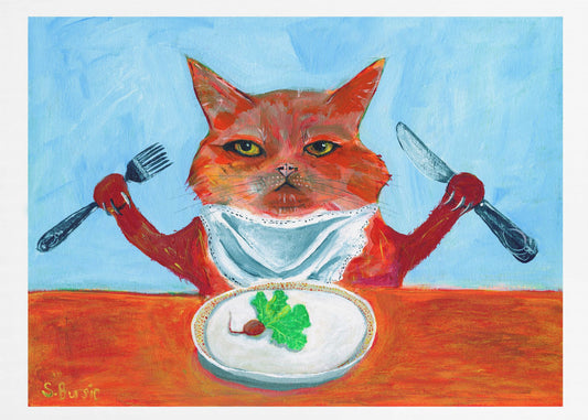 Veganistische kat | Poster
