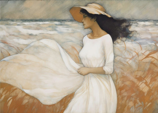 Breezy Shore Stroll | Poster