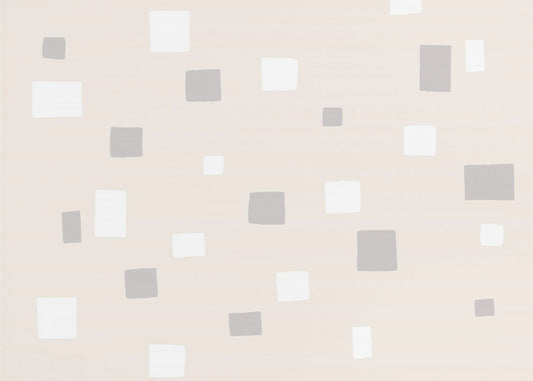 Gray And White Squares | Canvas
