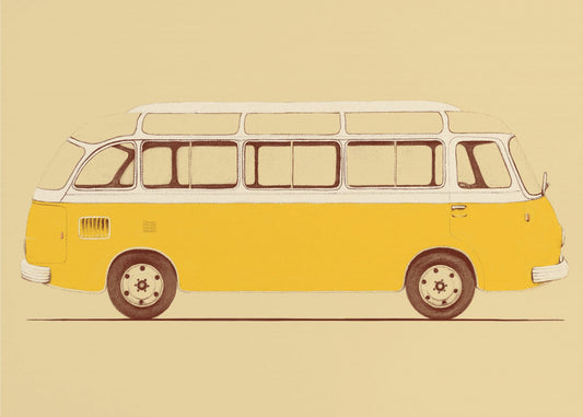 Gele bestelwagen | Canvas