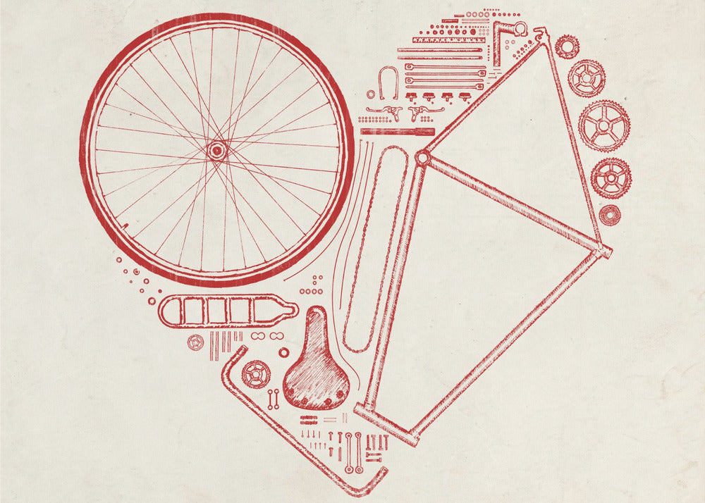 Liefdesfiets nr. 2 | Canvas