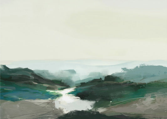 Hooglandzicht | Canvas