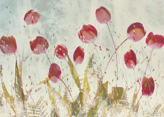 Vrolijke tulpen | Canvas