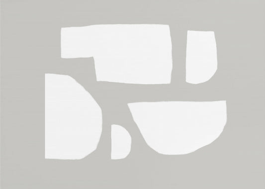 Minimalistic White Shapes | Canvas