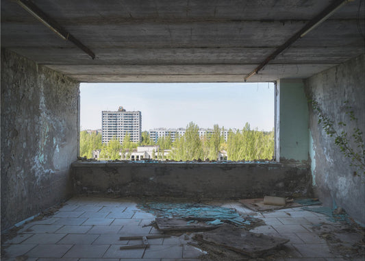 Uitzicht op Pripjat in Tsjernobyl | Canvas