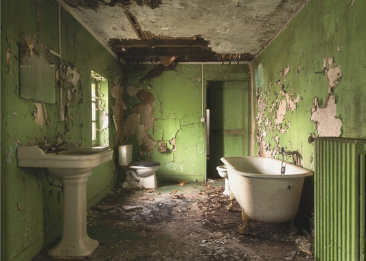 Groene badkamer | Canvas