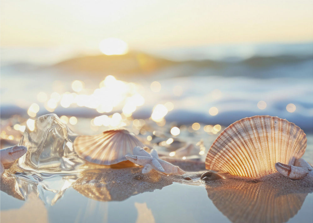 Schatten aan de kust | Behang